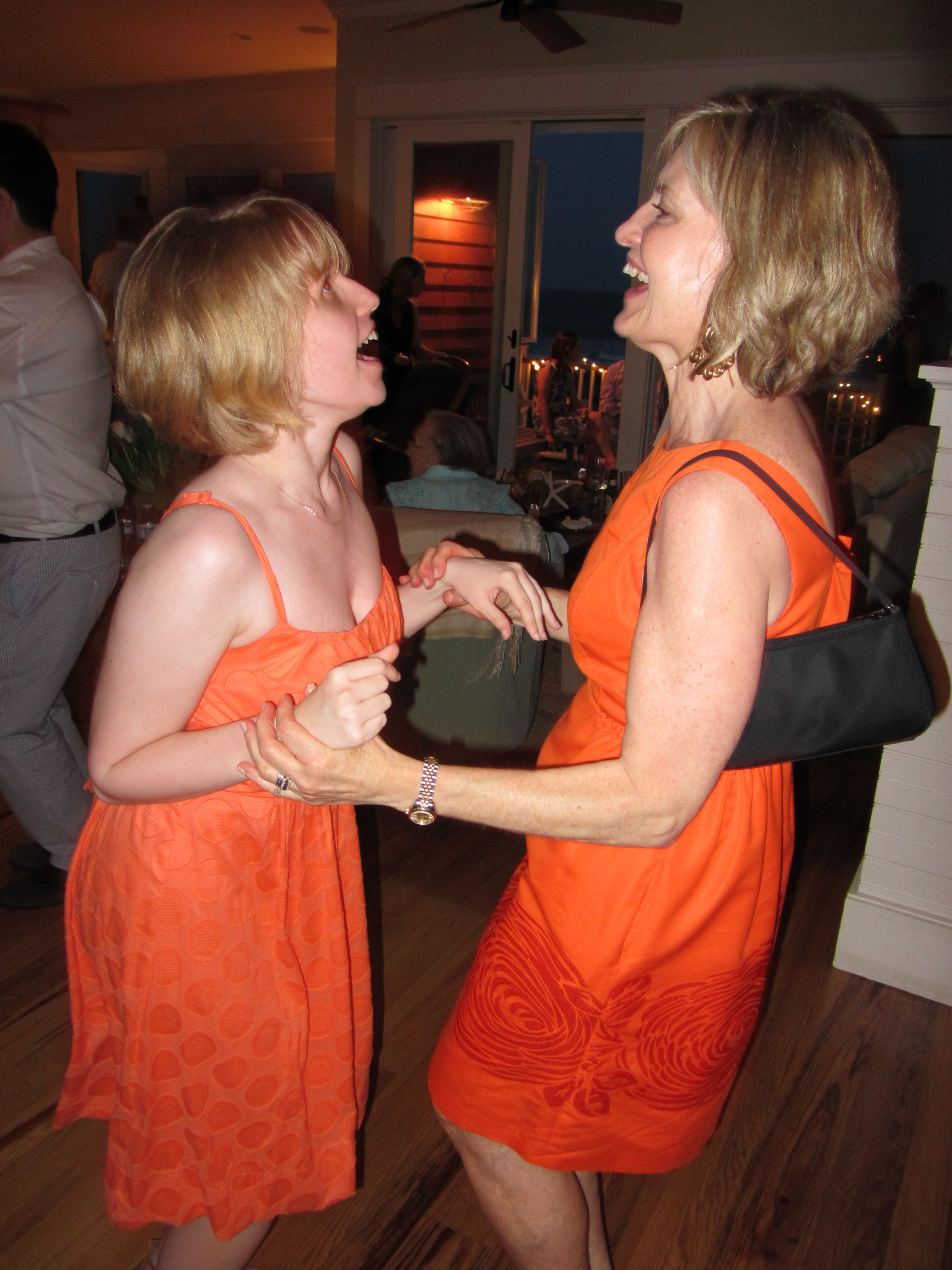 Taylor and Mom dancing