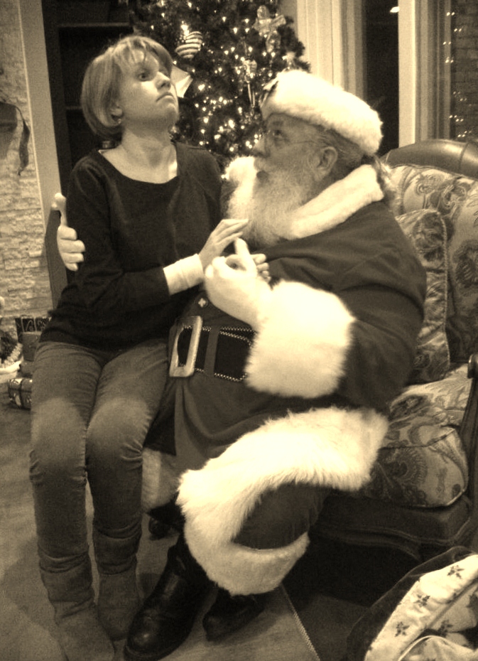 Taylor with Santa