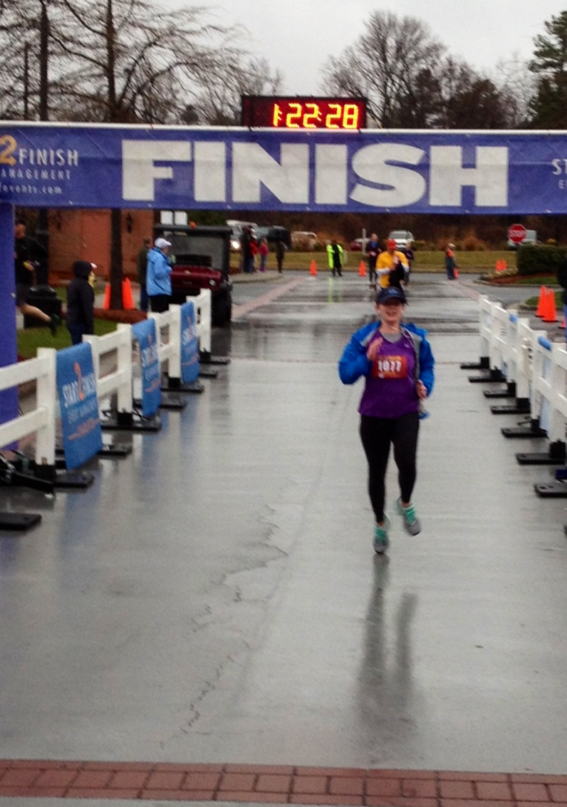 Charlotte 10 Miler 2013 finish